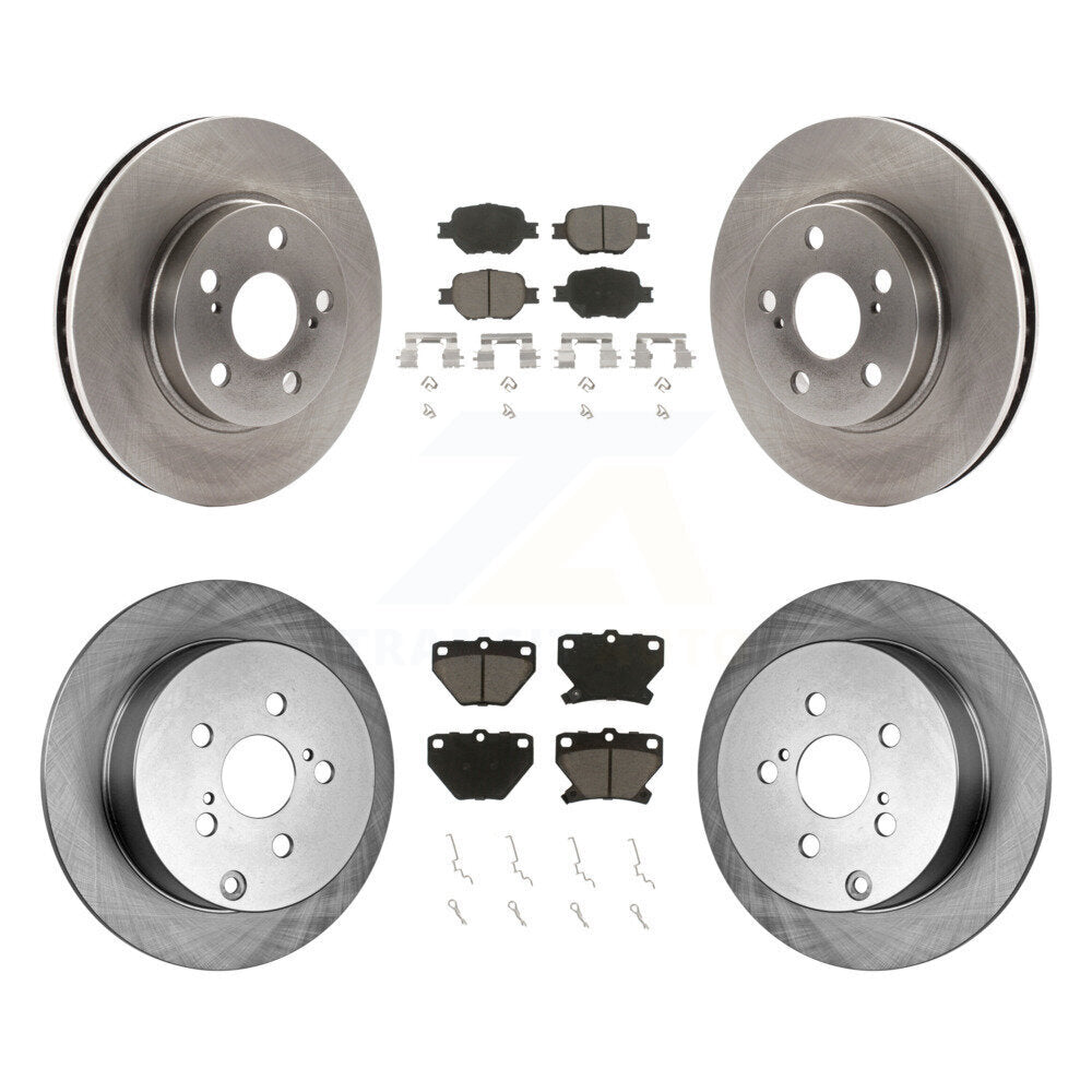 Disc Brake Rotors And Ceramic Pads Front Rear Kit For 2001 Toyota Celica GT