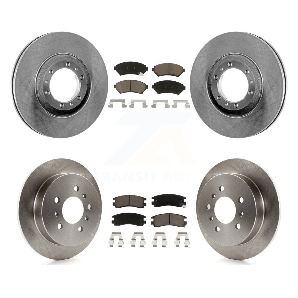 Brake Rotor Ceramic Pad Front Rear Kit For Buick Century Chevrolet Venture Grand