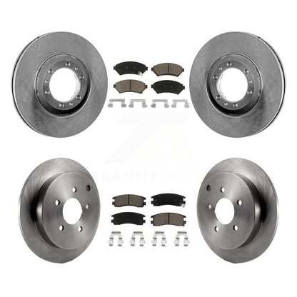 Disc Brake Rotors And Ceramic Pads Front Rear Kit For Pontiac Montana