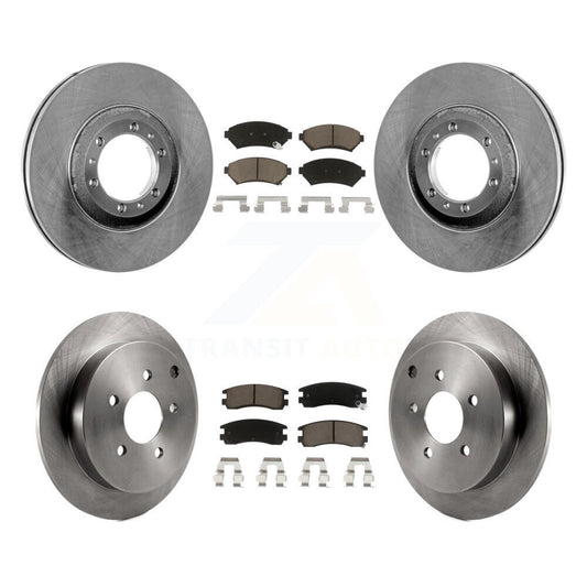 Disc Brake Rotors And Ceramic Pads Front Rear Kit For Pontiac Montana