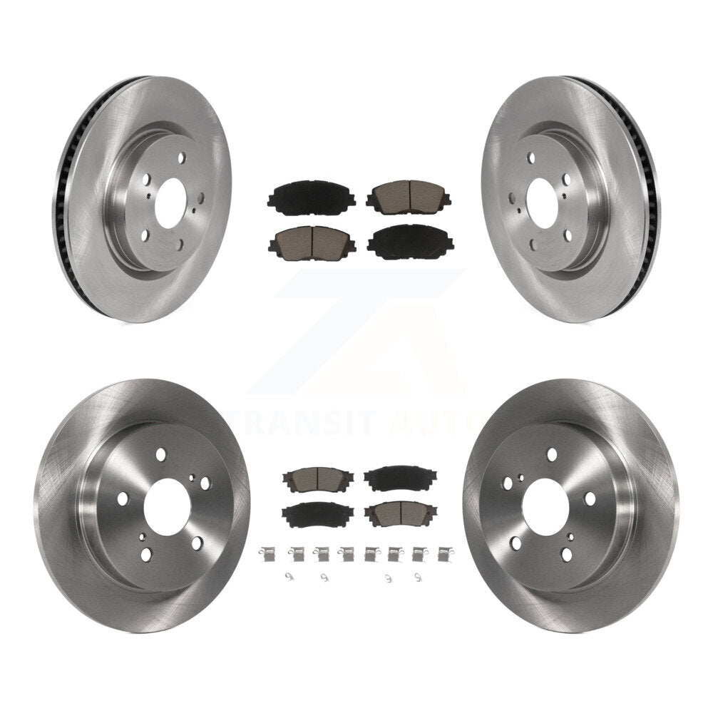 Brake Rotor Ceramic Pad Front Rear Kit For Toyota RAV4 Camry Corolla Cross Lexus