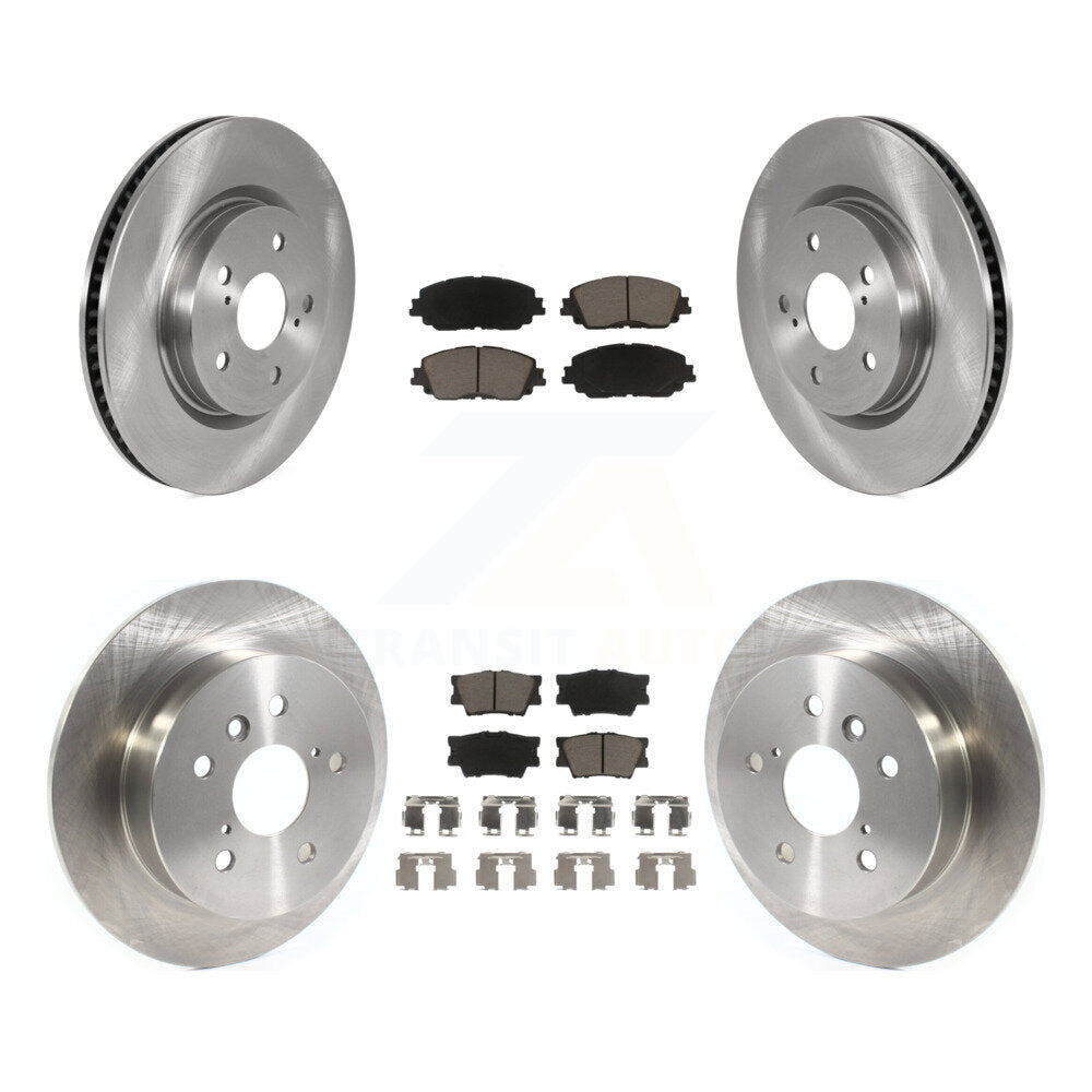 Disc Brake Rotors And Ceramic Pads Front Rear Kit For Toyota Camry