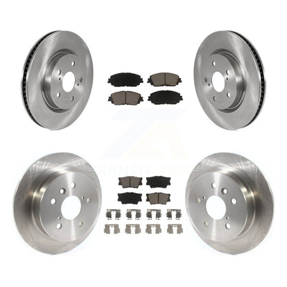 Disc Brake Rotors And Ceramic Pads Front Rear Kit For Toyota Camry