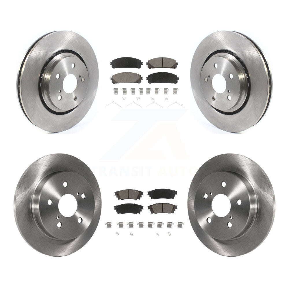 Disc Brake Rotors And Ceramic Pads Front Rear Kit For Toyota Camry Avalon TRD