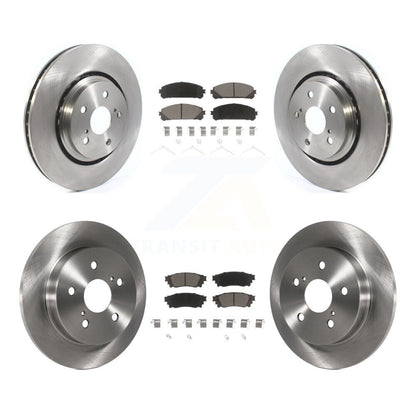 Disc Brake Rotors And Ceramic Pads Front Rear Kit For Toyota Camry Avalon TRD