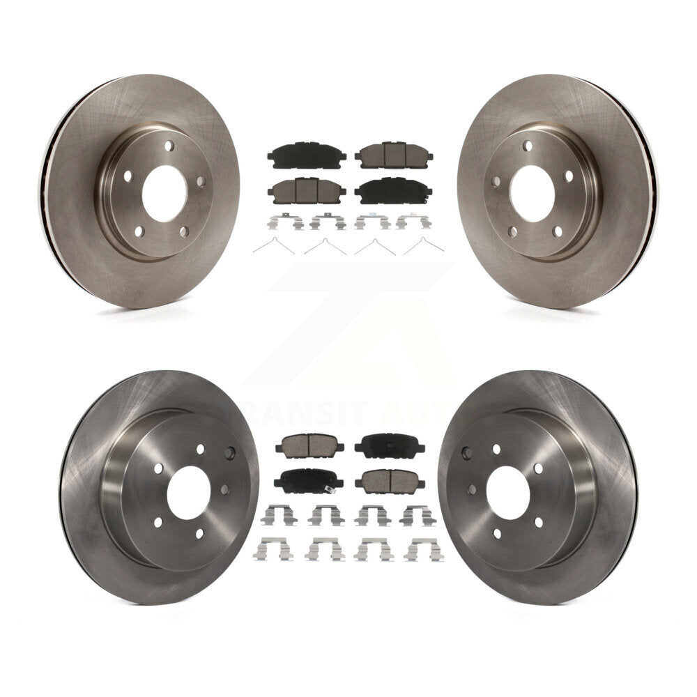 Disc Brake Rotors And Ceramic Pads Front Rear Kit For 2011-2017 Nissan Quest