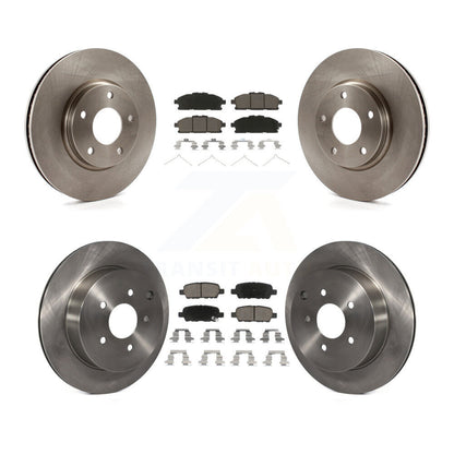 Disc Brake Rotors And Ceramic Pads Front Rear Kit For 2011-2017 Nissan Quest