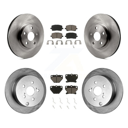 Brake Rotors & Ceramic Pad Front Rear Kit For Toyota Matrix Corolla Pontiac Vibe