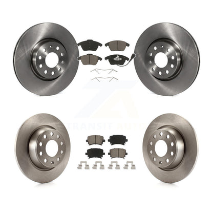 Disc Brake Rotor Ceramic Pad Front Rear Kit For Volkswagen CC GTI Passat Audi A3