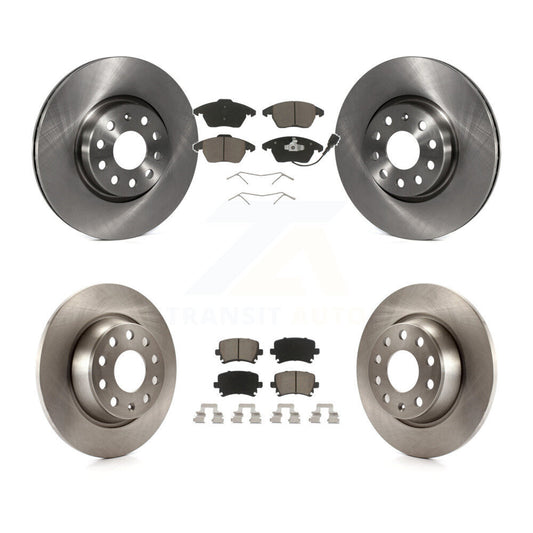 Disc Brake Rotor Ceramic Pad Front Rear Kit For Volkswagen CC GTI Passat Audi A3