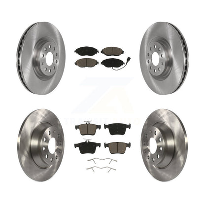 Disc Brake Rotors And Ceramic Pads Front Rear Kit For Volkswagen Tiguan Jetta
