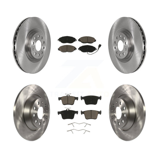 Disc Brake Rotors And Ceramic Pads Front Rear Kit For Volkswagen Tiguan Jetta