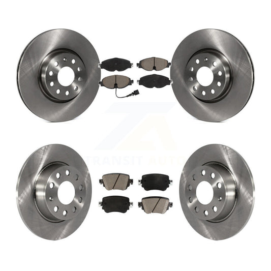 Brake Rotor & Ceramic Pad Front Rear Kit For Volkswagen GTI Golf Alltrack Passat