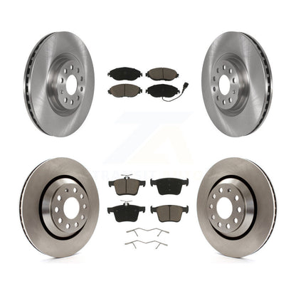 Brake Rotor & Ceramic Pad Front Rear Kit For Audi Q3 Volkswagen Golf R Arteon S3
