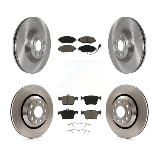 Brake Rotor & Ceramic Pad Front Rear Kit For Audi Q3 Volkswagen Golf R Arteon S3