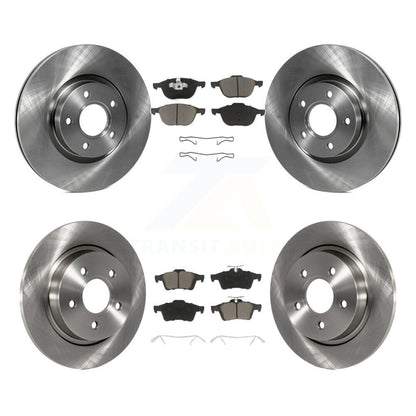 Disc Brake Rotors And Ceramic Pads Front Rear Kit For Volvo S40 C30 V50 C70