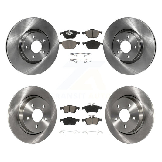 Disc Brake Rotors And Ceramic Pads Front Rear Kit For Volvo S40 C30 V50 C70