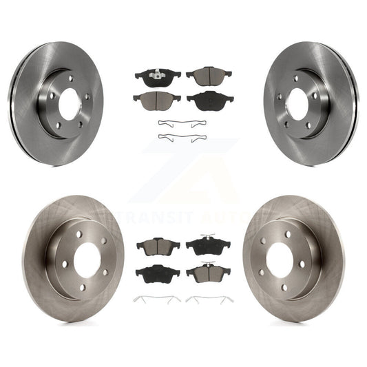 Disc Brake Rotors And Ceramic Pads Front Rear Kit For Mazda 3 Sport