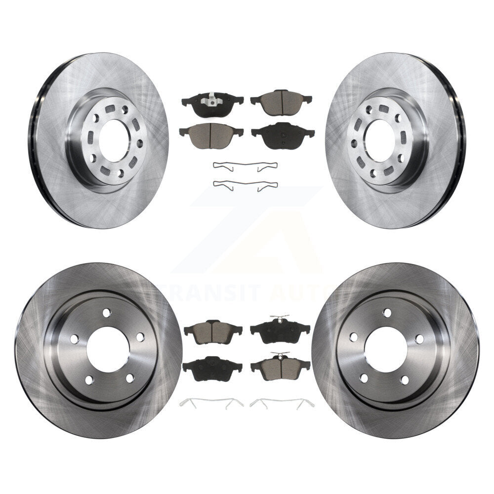 Disc Brake Rotors And Ceramic Pads Front Rear Kit For Mazda 3 Sport