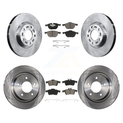 Disc Brake Rotors And Ceramic Pads Front Rear Kit For Mazda 3 Sport