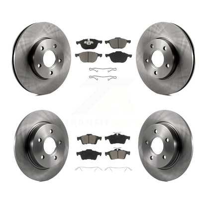 Disc Brake Rotors And Ceramic Pads Front Rear Kit For Ford Focus