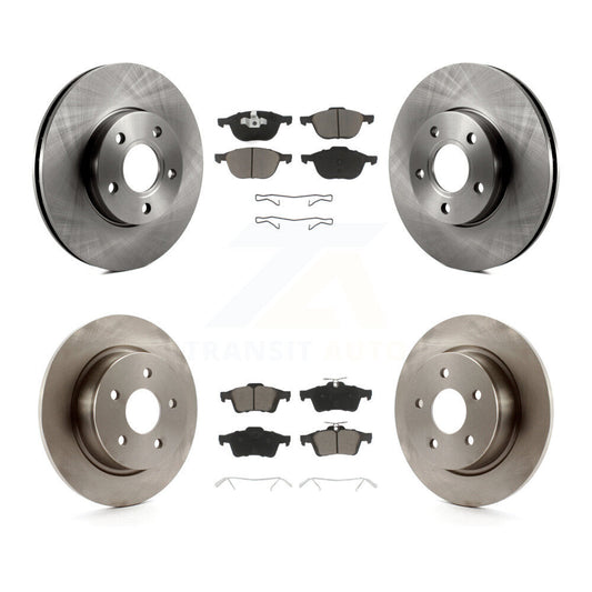 Disc Brake Rotors And Ceramic Pads Front Rear Kit For Ford C-Max