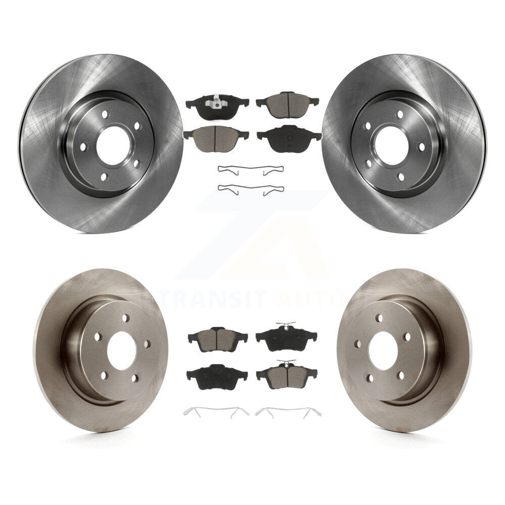 Disc Brake Rotors And Ceramic Pads Front Rear Kit For Ford Escape C-Max