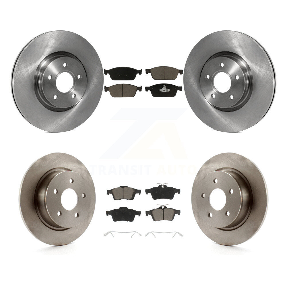 Disc Brake Rotors And Ceramic Pad Front Rear Kit For Ford Escape Transit Connect