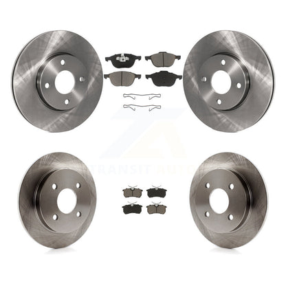 Brake Rotor Ceramic Pad Front Rear Kit For 2005-2007 Ford Focus Disc rear brakes