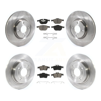 Disc Brake Rotors And Ceramic Pad Front Rear Kit For 2018-2022 Ford EcoSport AWD
