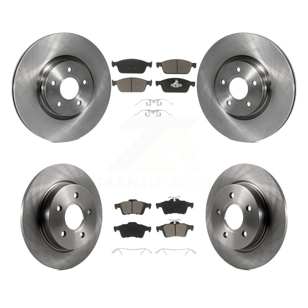 Brake Rotors Ceramic Pad Front Rear Kit For Ford Focus With 320mm Diameter Rotor