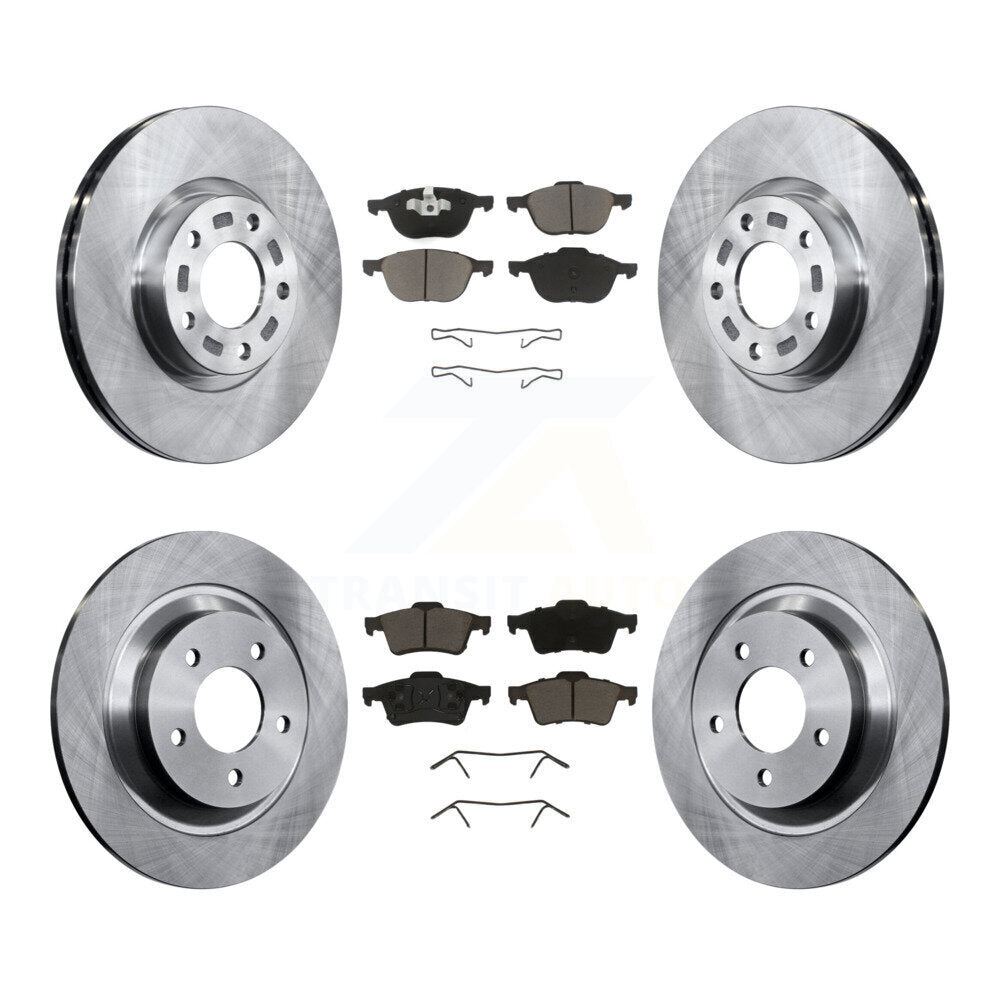 Disc Brake Rotors And Ceramic Pads Front Rear Kit For 2006 Mazda 5 To 02 06