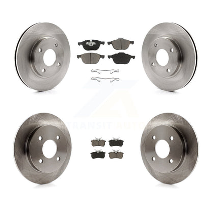Disc Brake Rotors & Ceramic Pad Front Rear Kit For 2004 Ford Focus From 04 05
