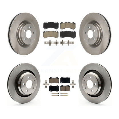 Disc Brake Rotors And Ceramic Pads Front Rear Kit For Dodge Challenger Charger