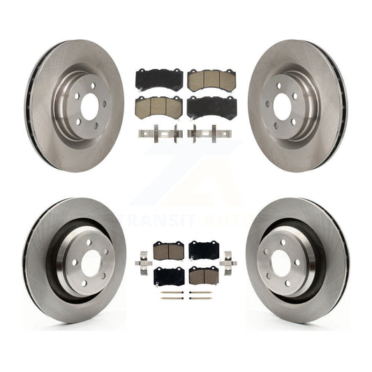 Disc Brake Rotors And Ceramic Pads Front Rear Kit For Dodge Challenger Charger