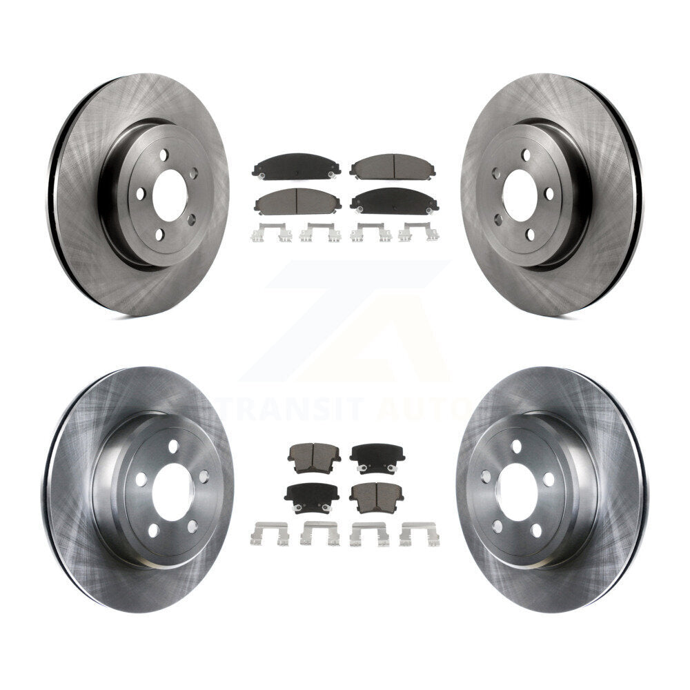 Brake Rotor Ceramic Pad Front Rear Kit For Dodge Charger Chrysler 300 Challenger