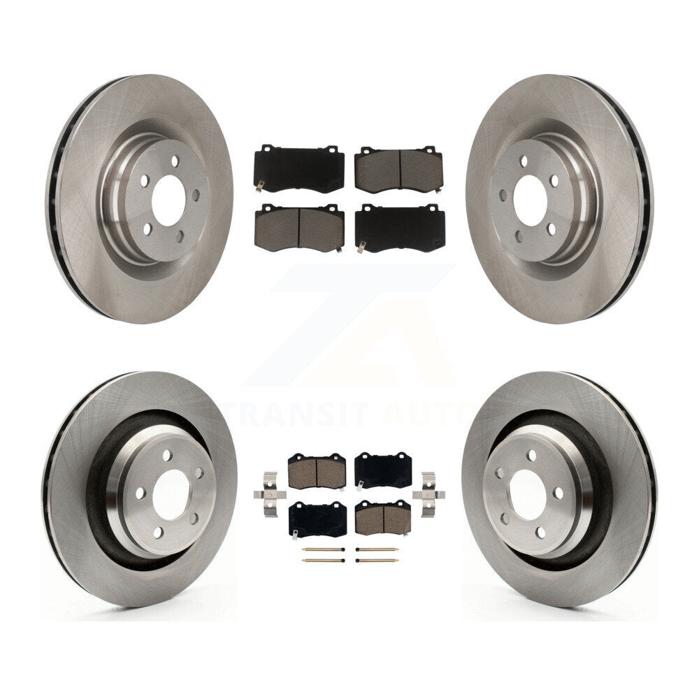 Brake Rotor Ceramic Pad Front Rear Kit For Dodge Charger Chrysler 300 Challenger