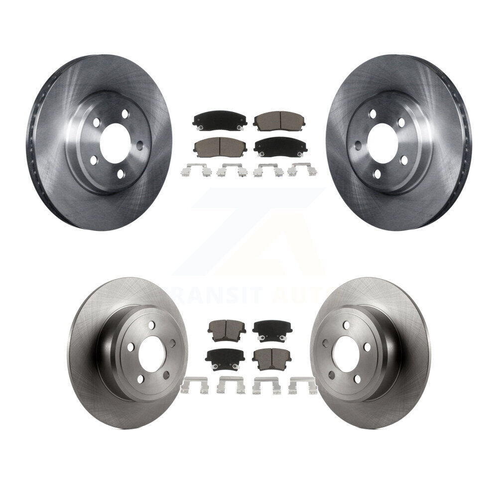 Brake Rotor Ceramic Pad Front Rear Kit For Dodge Charger Chrysler 300 Challenger