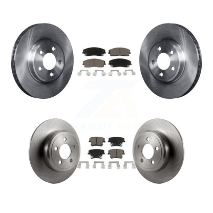 Brake Rotor Ceramic Pad Front Rear Kit For Dodge Charger Chrysler 300 Challenger