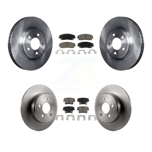Brake Rotor Ceramic Pad Front Rear Kit For Dodge Charger Chrysler 300 Challenger