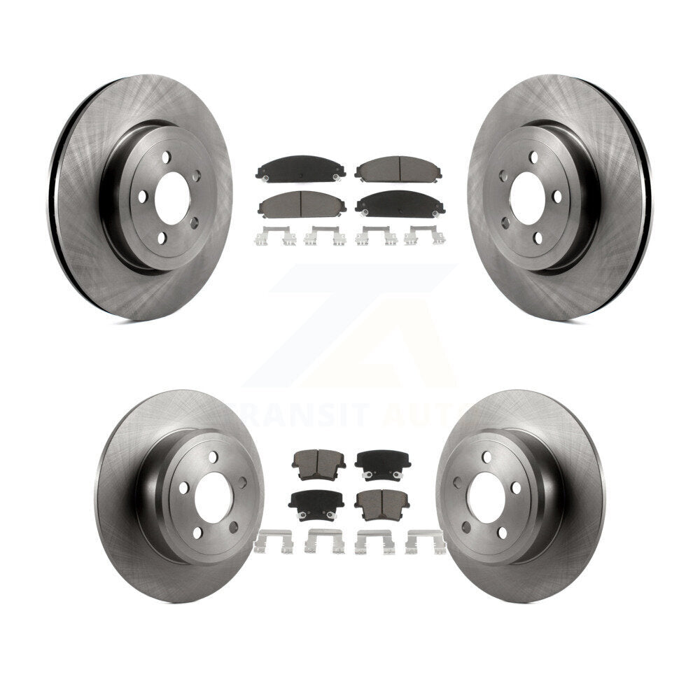 Brake Rotors Ceramic Pad Front Rear Kit For 2005-2006 Chrysler 300 AWD with 3.5L