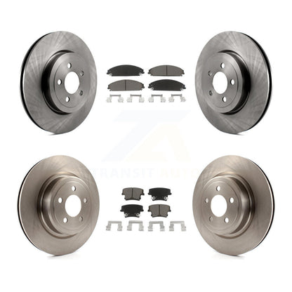 Brake Rotor And Ceramic Pad Front Rear Kit For Dodge Charger With Police Package
