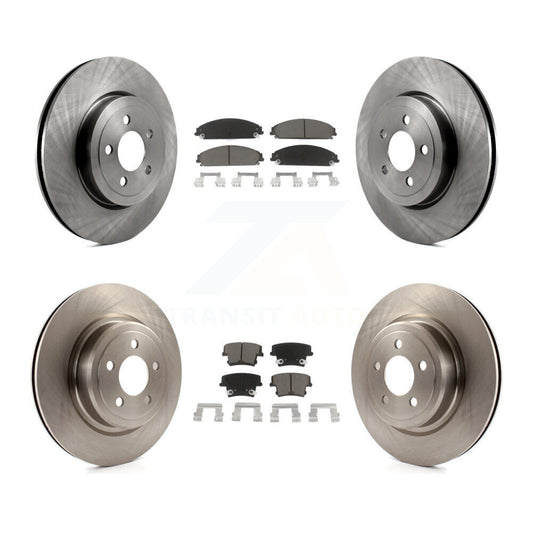 Brake Rotor And Ceramic Pad Front Rear Kit For Dodge Charger With Police Package