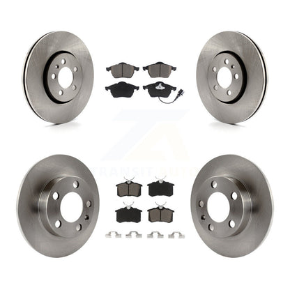 Disc Brake Rotor And Ceramic Pad Front Rear Kit For Volkswagen Jetta Golf Beetle