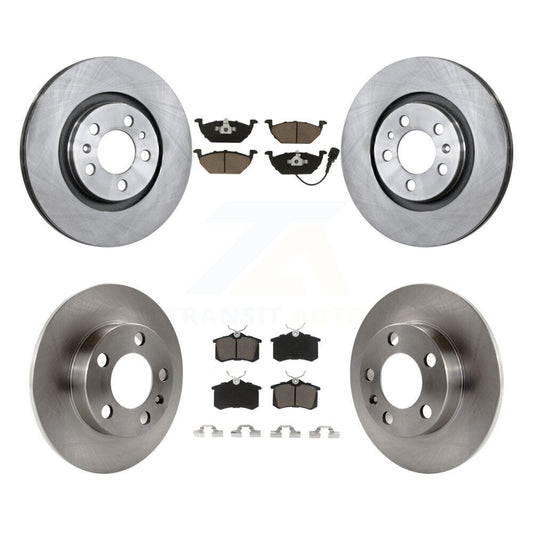 Brake Rotor And Ceramic Pad Front Rear Kit For Volkswagen Jetta Golf City Beetle