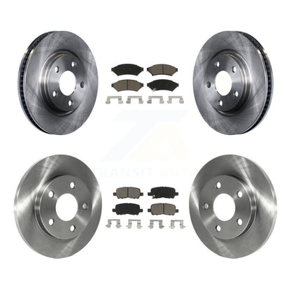 Brake Rotor And Ceramic Pad Front Rear Kit For Buick LaCrosse Pontiac Grand Prix