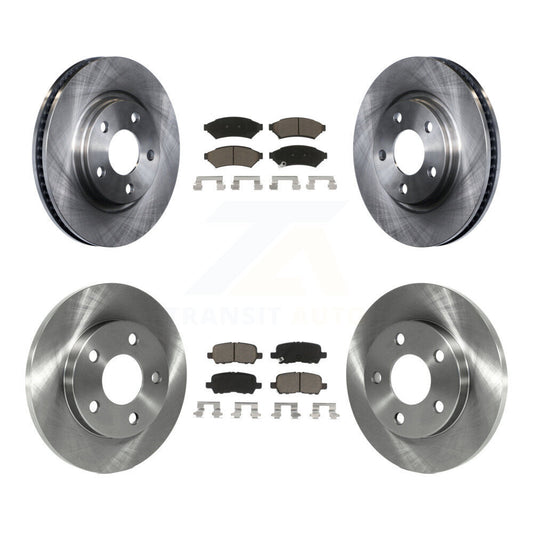 Brake Rotor And Ceramic Pad Front Rear Kit For Buick LaCrosse Pontiac Grand Prix