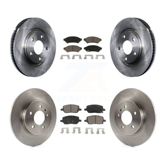 Brake Rotors Ceramic Pad Front Rear Kit For Chevrolet Uplander Buick Terraza FWD