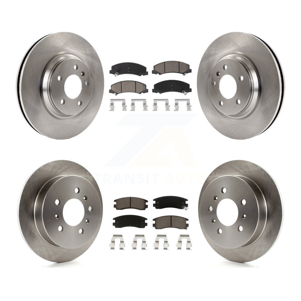 Disc Brake Rotors And Ceramic Pads Front Rear Kit For Buick LaCrosse Allure