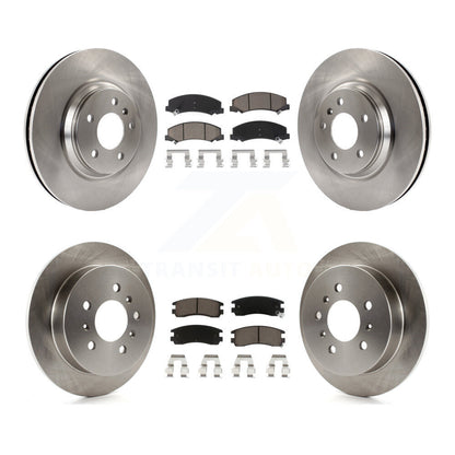 Disc Brake Rotors And Ceramic Pads Front Rear Kit For Buick LaCrosse Allure